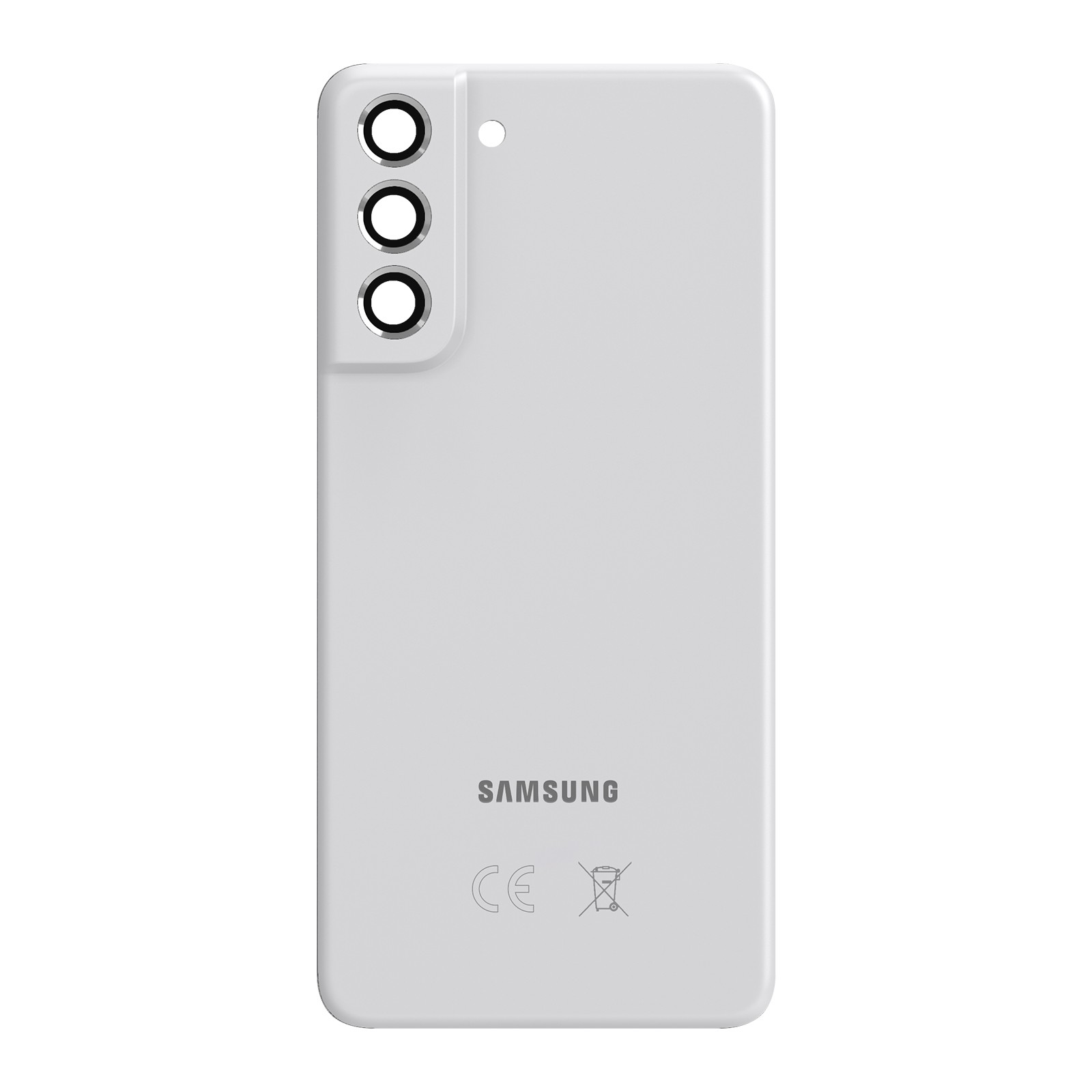 Vitre arrière pour Galaxy S21 FE Clappio face arrière de remplacement en verre noir