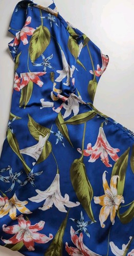 Women's Zara Floral Blue And Green Jumpsuit Size Medium - Picture 7 of 7