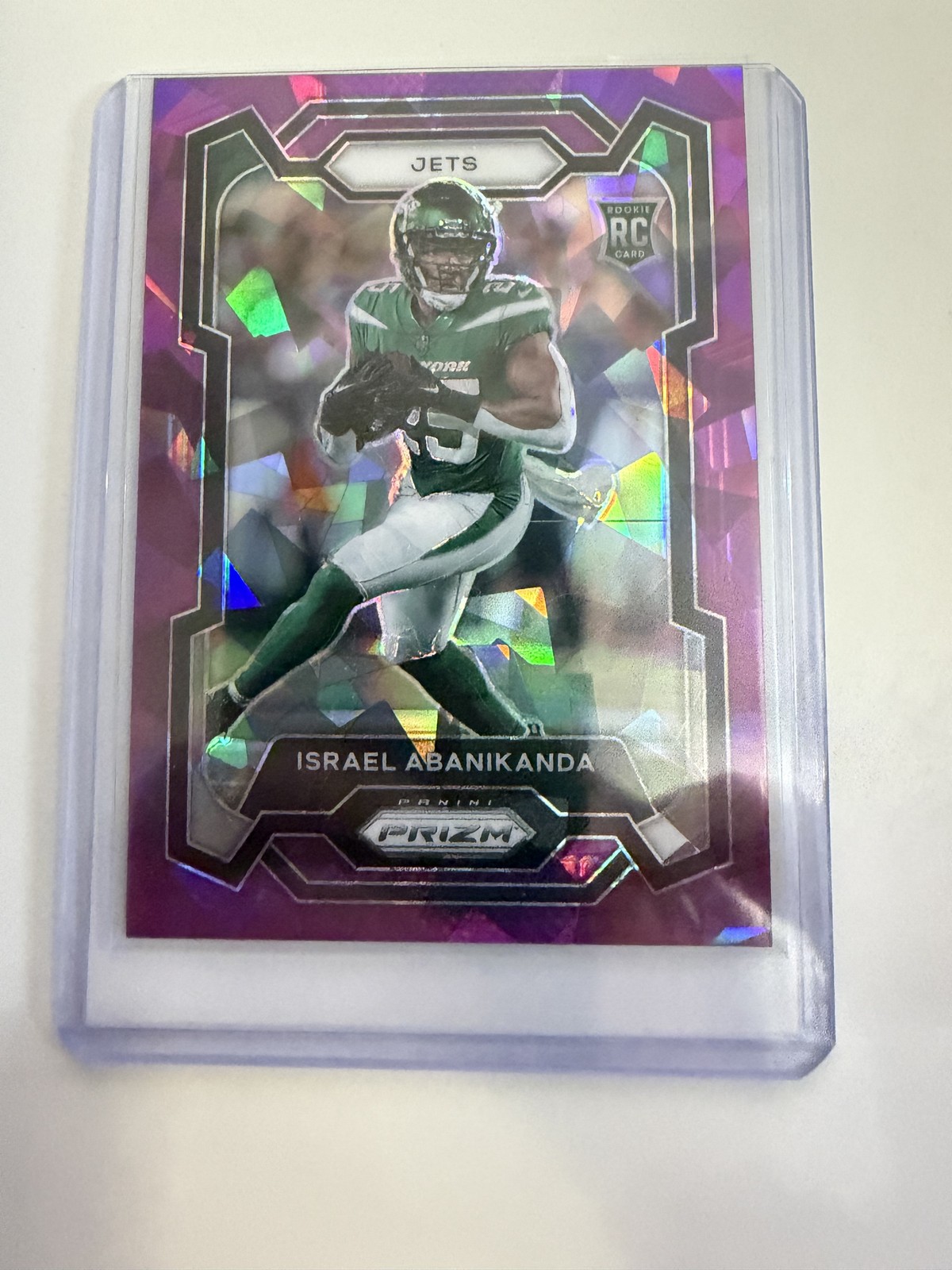 Israel Abanikanda Panini Prizm #379 Purple Ice