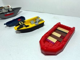 LEGO Boat LOT:  hulls from Diving Yacht 60221 + cars 8426 + batman 10737 + 60129