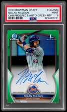 Nolan Mclean Bowman 2023 Green Refractor Auto