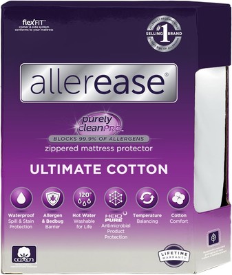 AllerEase Ultimate Allergy Protection and Comfort Zippered Mattress Protector, Q