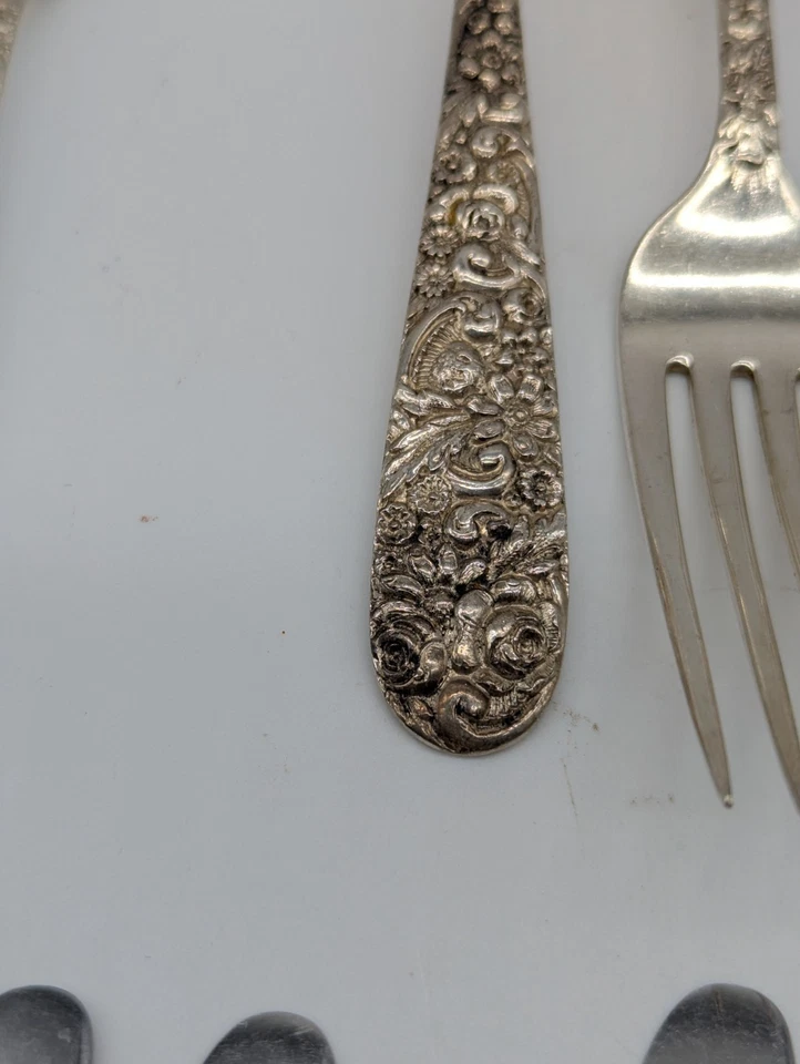 Juego de 62 cubiertos de plata esterlina Jacobi Jenkins patrón de reposo servicio 6+ Foto 2 de 4