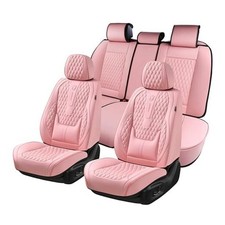 Seat Covers Full Set, Pink Car Seat Covers, Waterproof Car Seat FullSet A/Pink