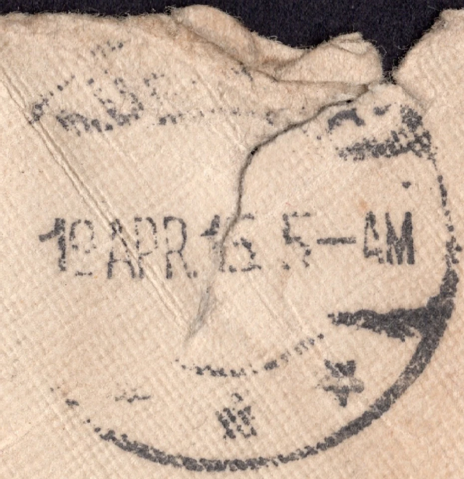 19 APR 1916 ADELAIDE , SOUTH AUSTRALIA 1d KGV stamp on cover front - Image 3 of 3