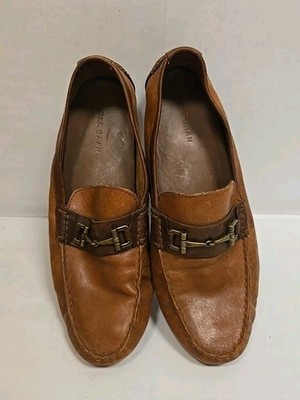 COLE HAAN Somerset Bit Link Loafers 9M Men's Brown Moccasins Moc 