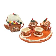 Miniature Gingerbread Tea Serving Set - 11 Piece