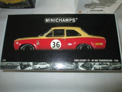 MINICHAMPS 1/18 FORD ESCORT 1  TC GP DER TOURENWAGEN 1968