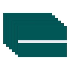 6-Pack Name Plate Engraving Blanks 1.3mm Thick 7x11 Inch Dark Green/White