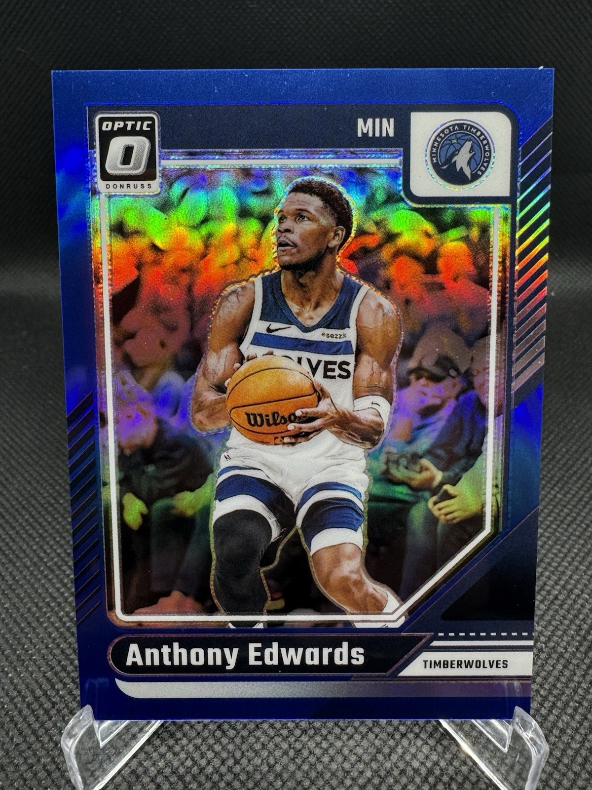 2024-25 Donruss Optic Anthony Edwards Blue /49 #31 Timberwolves