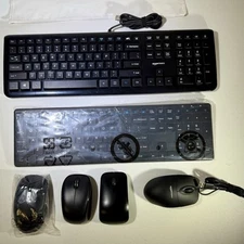 Assorted Keyboard Mice Lot 2 Keyboards 4 Mice Tested Work Great See Details