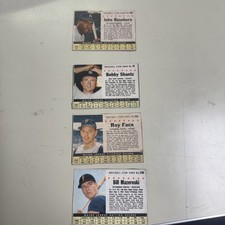 1961  Post Cereal Hand Cut Baseball Card Lot Of 3 - Low Grade Stars HOF