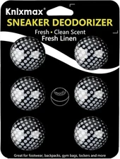 Knixmax Sneaker Deodorizer Shoe Freshener Balls, Gym Bags 2. Fresh Linen 