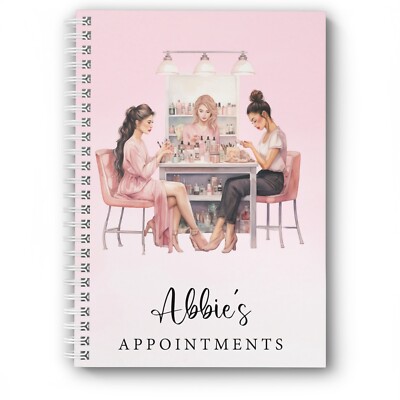 Personalisiertes Terminbuch, Nagelstudio, Beauty, Beginn jedes Monats/Jahres, Tagebuch