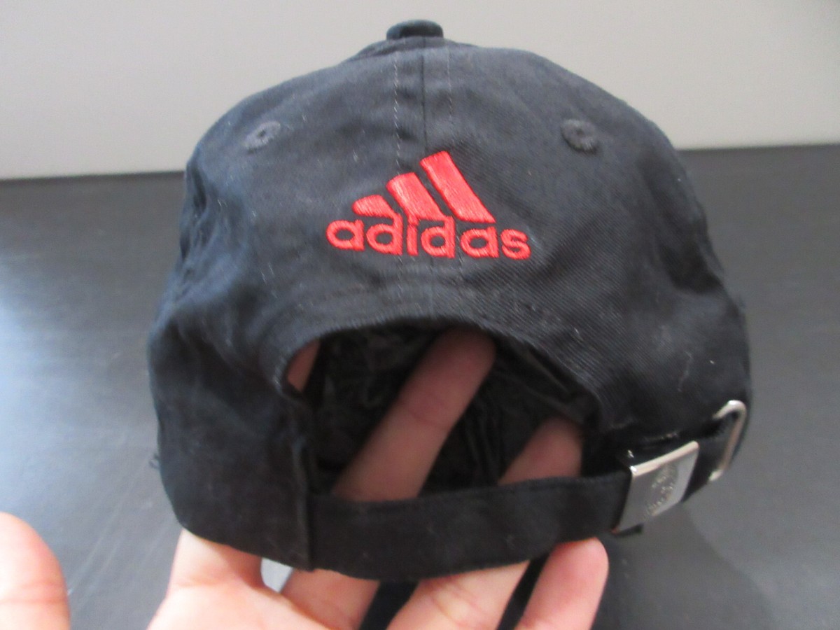 AC ミラン90’s Cap adidas AC Milan Hat Cap Strap Back Black Red Soccer Futbol Football