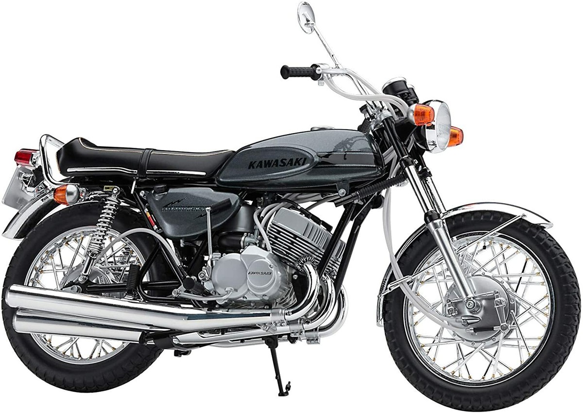 ③⑦様　未組立 NAGANO 1/8 KAWASAKI 500-SS MACH HASEGAWA Kawasaki 500-SS MACHIII (H1) 1/12 Bike Series