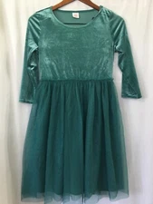 NWT Wonder Nation Velour Tulle Tutu Dress Girls Many Sizes Teal Long sleeve