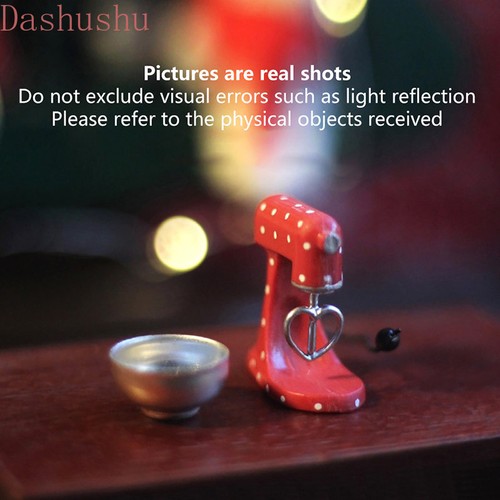 1:12 Scale Dollhouse Miniature Red Blender Kitchen Cookware Resin Accessories - Picture 6 of 8