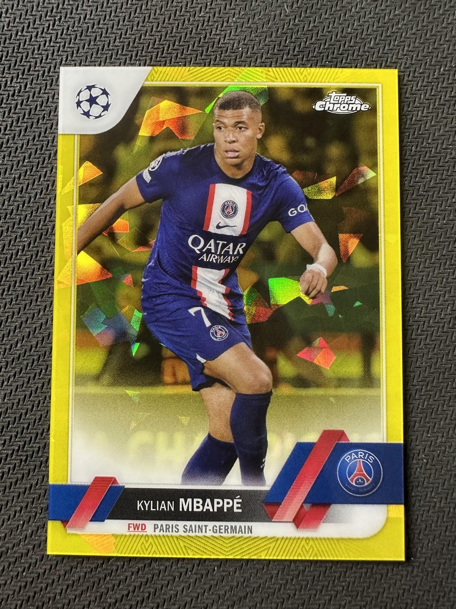 2023 Topps Chrome KYLIAN MBAPPE 08/99 YELLOW ICE #100 YS16B