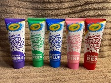 Crayola Bathtub Finger Paint Variety Pack, 5 Tubes