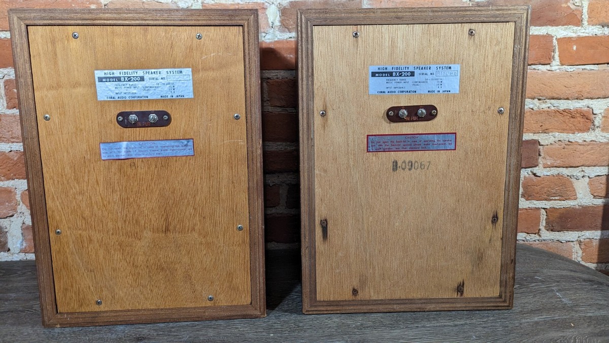 CORAL スピーカー BX-200 コーラル HIGH FIDELITY SPEAKER SYSTEM