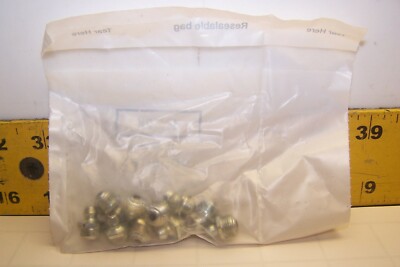 10) NEW MCMASTER-CARR 1/8'' STRAIGHT PTF MALE GREASE FITTING  1095K65  LOT OF 10