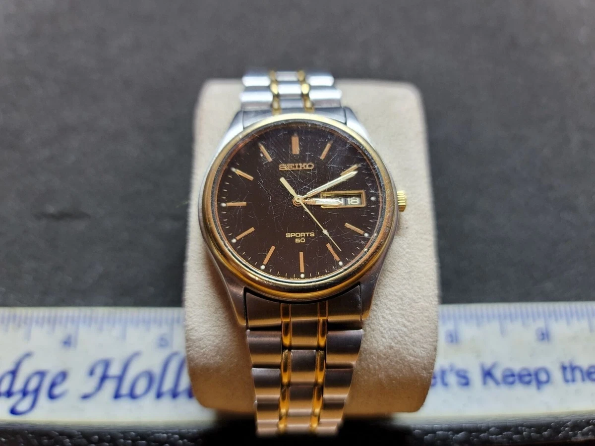 Vintage Seiko Sports 50 Watch Day Date eBay