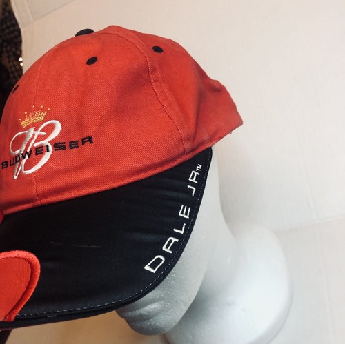 Cappello Nascar Budweiser Dale Earnhardt Jr. Cappello Regolabile Strapback Cerchio Vincitori - Foto 3 di 10
