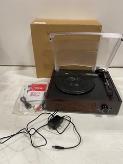 Wireless Turntable Player Brown