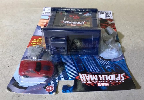 2014 Blip Toys Marvel Spider-Man Fold N Go Fun 3” Playset - Rare!! - Picture 8 of 9