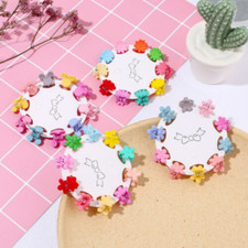 10PCS Kids Baby Plastic Girls Hairpins Mini Claw Hair Clips Clamp Flower Small