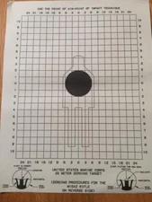 Official USMC M16A2 25 Meter Zero - 300 Yard Confirm With Procedure - Lot Of 500