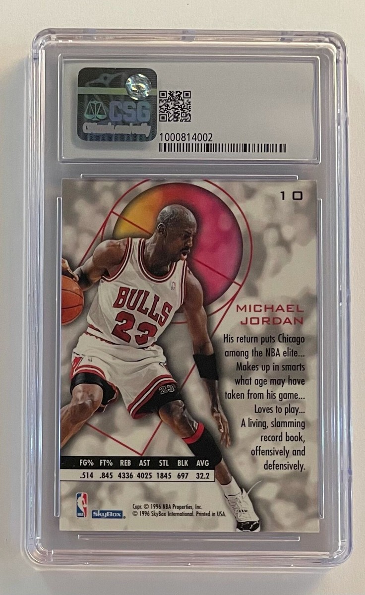 1995 Skybox E-XL EXL Michael Jordan CSG 9 #10 BASE RARE LOW