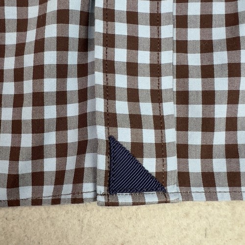 Untuckit Shirt Slim Fit Wrinkle Free Mens Large 100% Cotton Check Hipster Office - Picture 3 of 13
