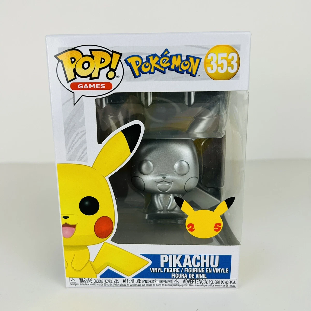 Funko POP Games Pokemon - Pikachu Silver Metallic silver