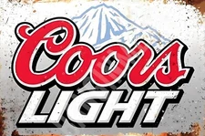 Coors Light Funny Sign 8" x 12" Aluminum Metal Sign