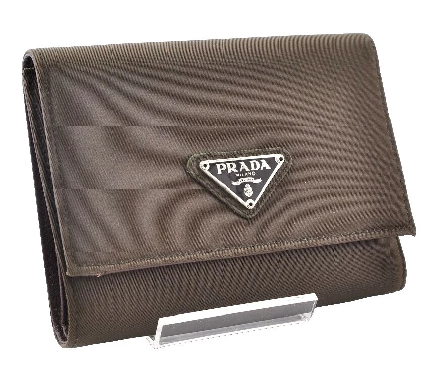 PRADA carteras de cuero marrón para Mujeres