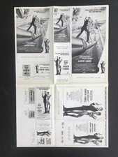 RARE Poster Ad Sheet/Ad Slick Roger Moore James Bond A View to a Kill 24