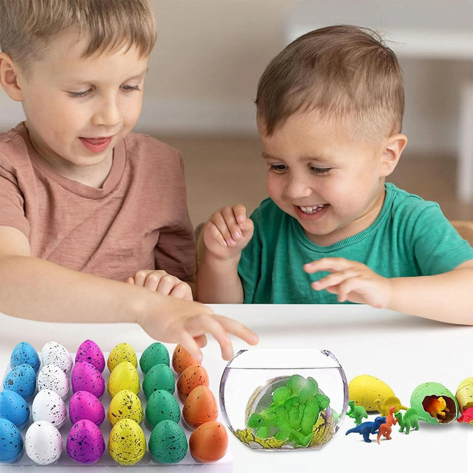 12/24PCS Magic Add Water Dinosaur Eggs Hatching Dino Growing Kids Gift Toy Uk eBay