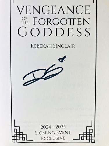 SIGNED IN PERSON The Forgotten Goddess Series Rebekah Sinclair SIGNING EXCLUSIVE - Picture 17 of 24