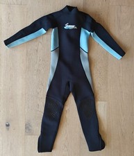 Seavenger Youth Sz 12 Blue Black 3MM Neoprene Full Wetsuit w/ Back and Ankle Zip