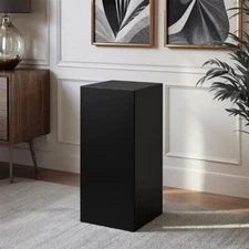 24" High ROMA Black Display Pedestal Stand Column Pillar Weddings-parties