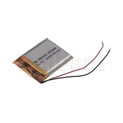 552533, Internal Lithium Polymer Battery 3.7V 450mAh 55x25x33mm | eBay