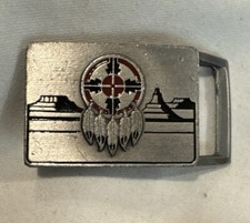 MEN WOMEN Native American Indian Dream Catcher Southwest Vtg Belt Buckle