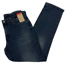 Levis 514 Mens Straight Stretch Jeans 34X32 Dark Blue 1403 W34L32