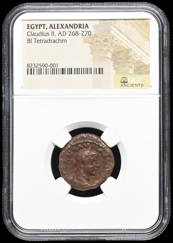 EGYPT, Alexandria. Claudius II Gothicus. AD 268-270. Tetradrachm, NGC Certified