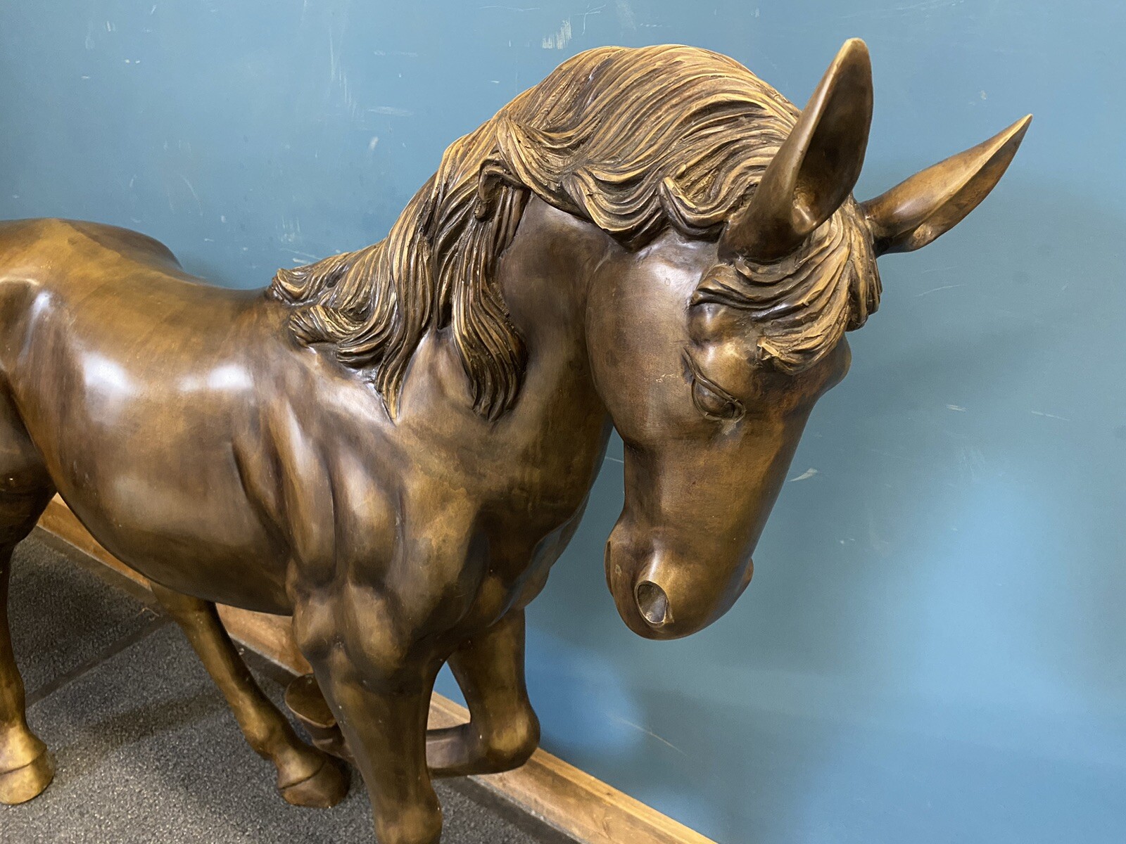large vintage bronze horse statue eBay