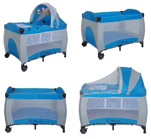 New All in 1 Deluxe Baby Portable Travel Cot Portacot Playpen Crib Bed Bassinet - Picture 5 of 14