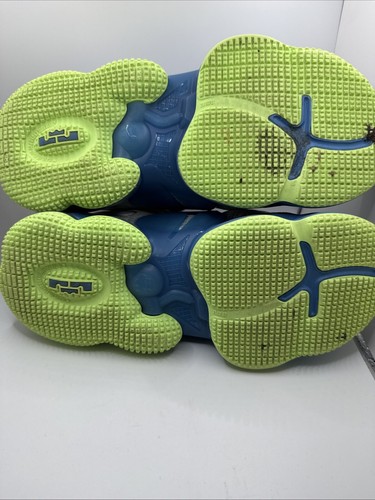 NIKE LEBRON XIX 19 Dutch Blue Lime Glow “Tropical” US 5.5Y DD0418-400 Shoes - Picture 11 of 15