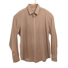 Mizzen  Main shirt mens Xl Xlarge standard fit long sleeve button L-10002 blue